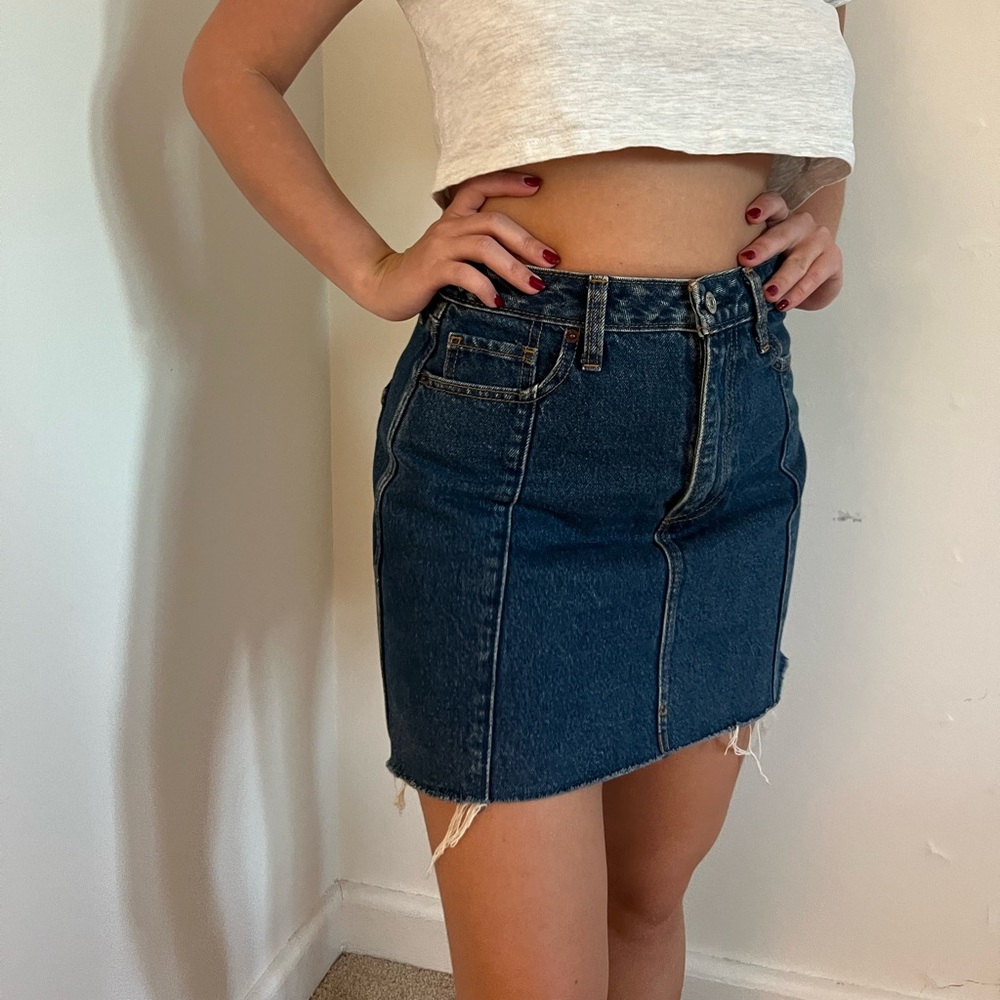 A-line Jean Skirt. Abercrombie